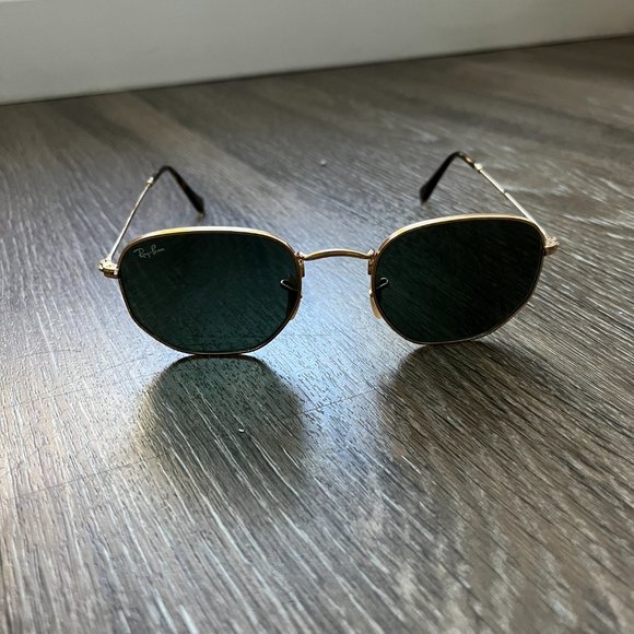 Ray-Ban Hexagonal Sunglasses Unisex + Case - Picture 2 of 4